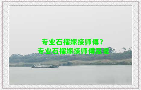 专业石榴嫁接师傅？专业石榴嫁接师傅是谁